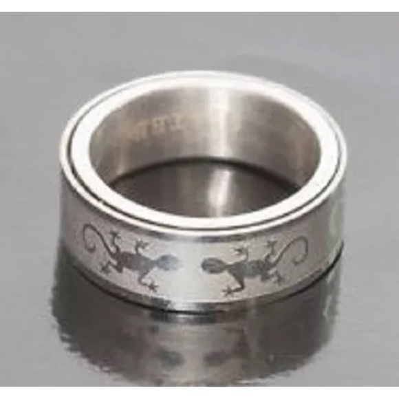 Jewelry - Spinning Gecko / Lizard Fidget Spinner Band Ring